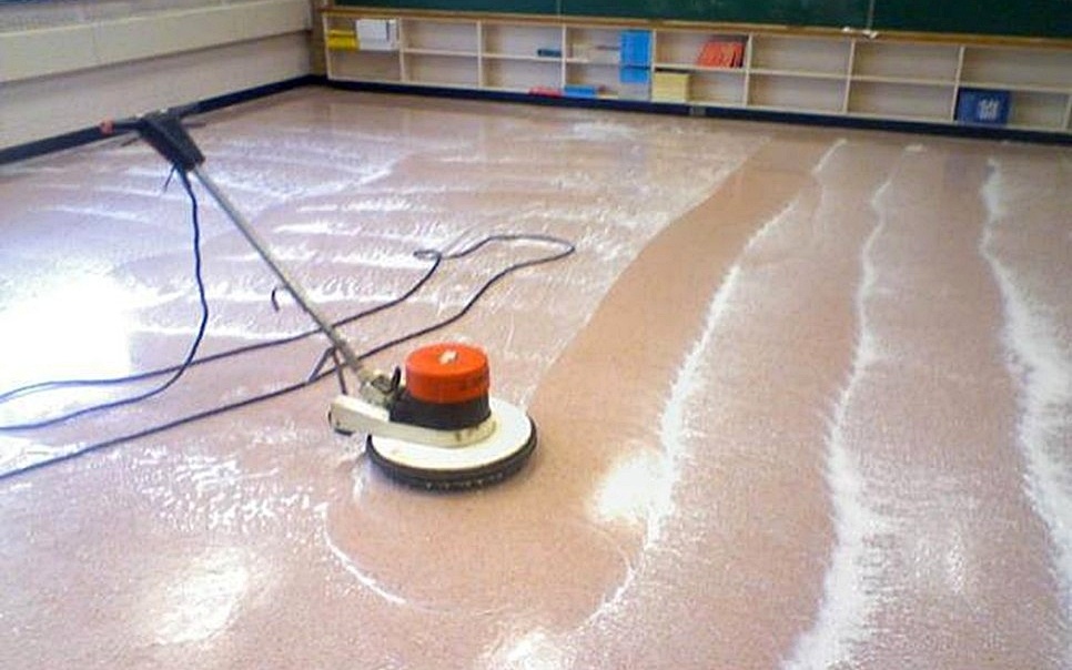vinyl strip and wax floors service - floor cleaning services near me